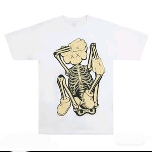 KAWS SKELETON NEW FICTION T-SHIRT BONE KAMP.